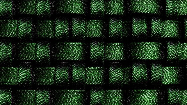 Abstract Green Pixel Pattern on a Dark Background - Powered by Adobe