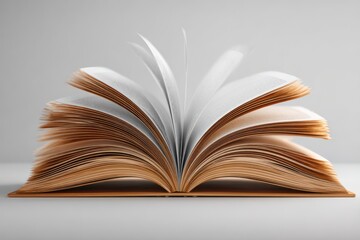 Blank softcover book on a clean studio background inviting endless creativity and imagination