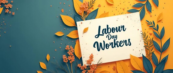 Elegant Labour Day worker appreciation design showcasing dedicated service recognition professional tribute heartfelt corporate acknowledgment with refined modern visuals in  Photo Stock  Concept  and