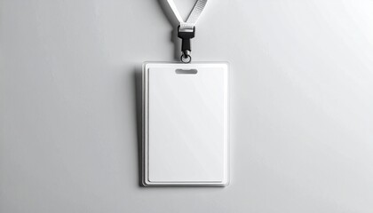 Blank Identity Card Mockup Customizable Badge for Professional Events and Secure Access