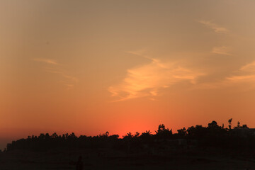 Obraz premium sunset in the mountains