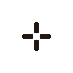 star, capsules geometric symbol simple logo vector