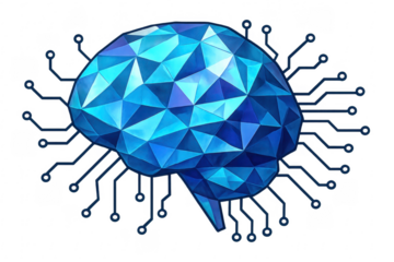 Artificial intelligence brain connecting with digital circuit technology