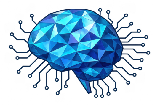 Artificial intelligence brain connecting with digital circuit technology