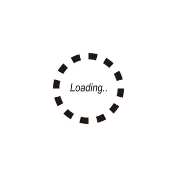 Circle technology, loading, reload geometric simple symbol logo vector