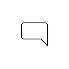 Line frames, message geometric symbol simple logo vector