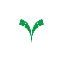 Letter V, outline geometric symbol simple logo vector