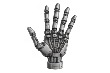 Robot hand drawing showing advanced artificial intelligence technology