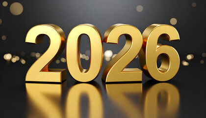 Golden 2026 New Year Celebration