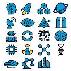 technology icon set