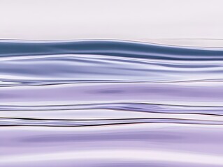 Obraz premium Abstract liquid surface with smooth ripples water reflection in soft purple tones background