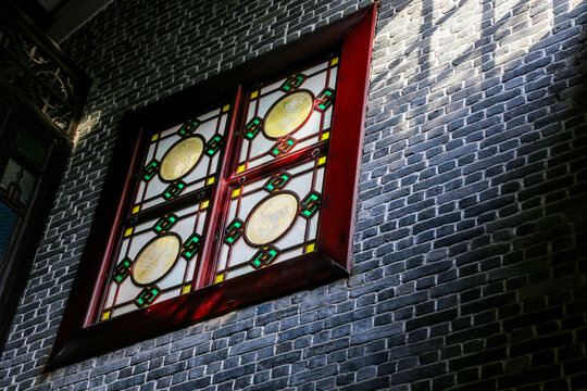 a beautiful traditional window  