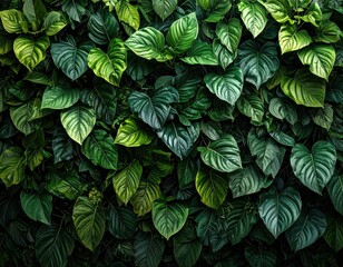 Lush Green Foliage A Vibrant Display of Natures Beauty 2.