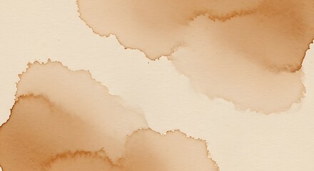 Abstract watercolor stain on beige paper background, a delicate and artistic texture for various design projects