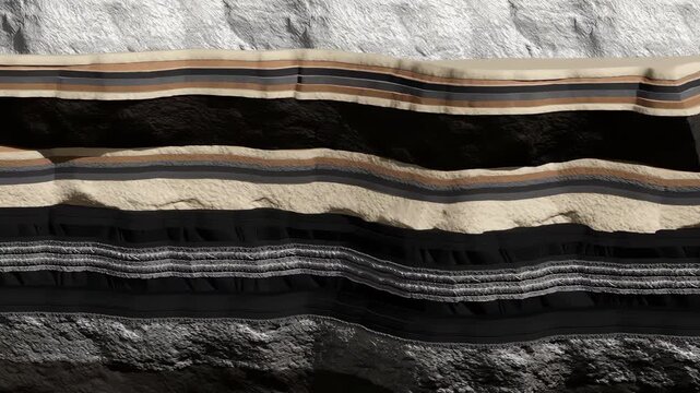 Geological stratification structure; Underground coal seam