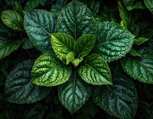 Lush Green Leaves A Vibrant Display of Natures Beauty 3.