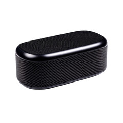 Stylish and Portable Black Wireless Speaker for Modern Music and Entertainment in Home or Outdoor Settings