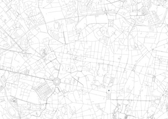 Minimalist vector highway map of Porto, Portugal — clean urban road network. Perfect for travel, design, or editorial use.