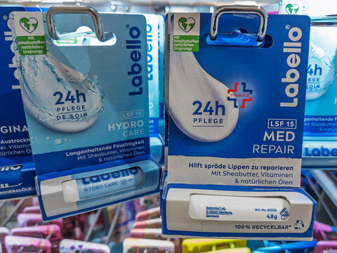 Labello Lip Balm for Moisturizing and Repairing Dry Lips