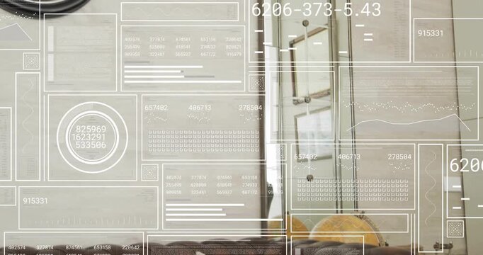 Camera starting on leather backgammon set, slowly panning right, showcasing cozy living room decor