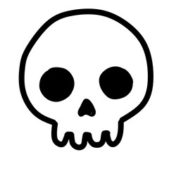 Hallowen line art collection (head skull)
