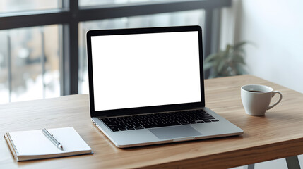 Modern Laptop Technology Mockup on Desk