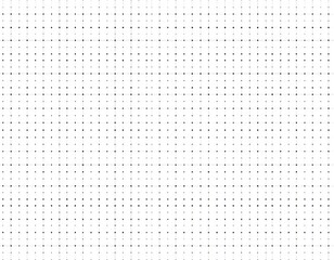Abstract grid pattern of dots in black and white, a modern design template