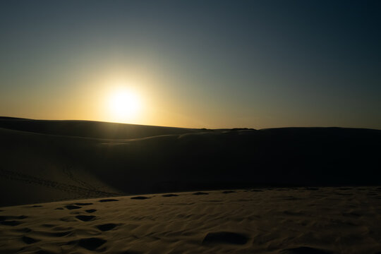 sunset on the beach