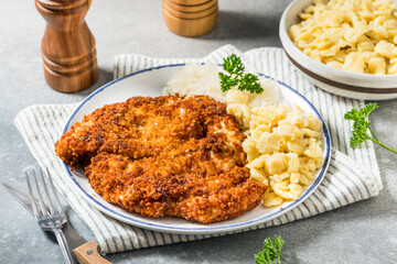 Homemade German Chicken Weiner Schnitzel
