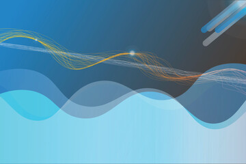 Abstract Wavy Gradient Background with Sparkling Light Streaks and Soft Waves