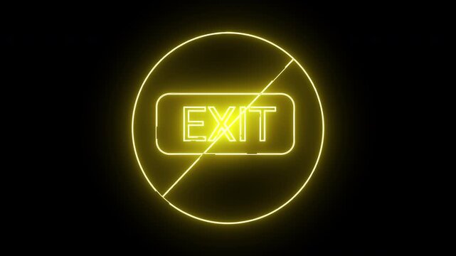 prohibited icon and exit button icon