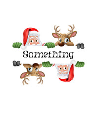 Something Merry Christmas Graphic Design