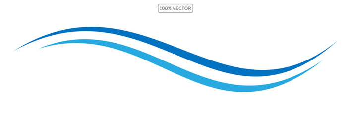 Abstract vector background, transparent waved lines . Blue smoke wave. illustration element