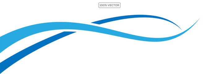 abstract Blue background with waves vector illustration template