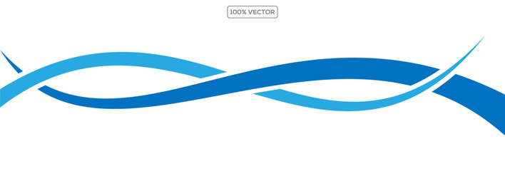 abstract Blue background with waves vector illustration