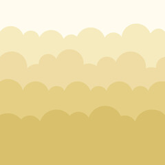 Abstract Gradient Clouds Illustration