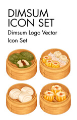 Dimsum Logo vector Icon set 