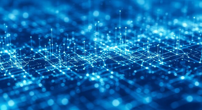 Abstract Digital Network Technology.