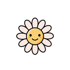 yellow flower with a smile