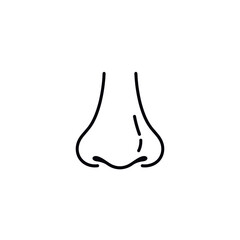 human nose vector