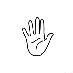 hand sign vector
