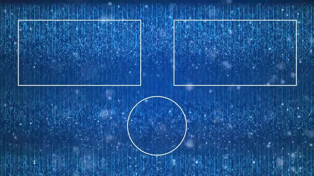 YouTube Outro animation, motion design bokeh particles falling end screen template for yt videos