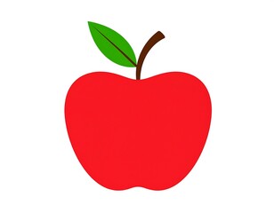 Simple red apple graphic