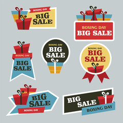 Set of Big sale and special offer tags and labels. Vector illustration
