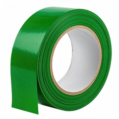 Green tape roll on white background (2)