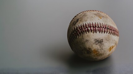 Well Worn Baseball Close Up Photography