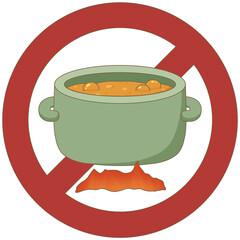 취사금지_조리행위금지_불사용주의표지