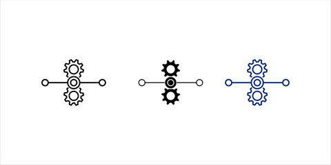  Process Improvement icon set . vector illustration, pictogram isolated on white background. color editable
