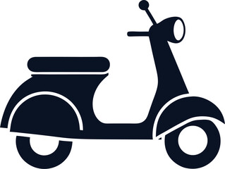 retro scooter vector illustration