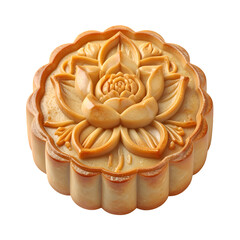 Exquisite, intricately designed pastry presents a detailed, embossed floral motif, crafted with precision and care.